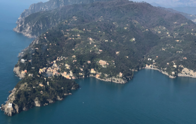 Airborn survey flight Portofino park