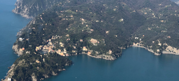 Airborn survey flight Portofino park